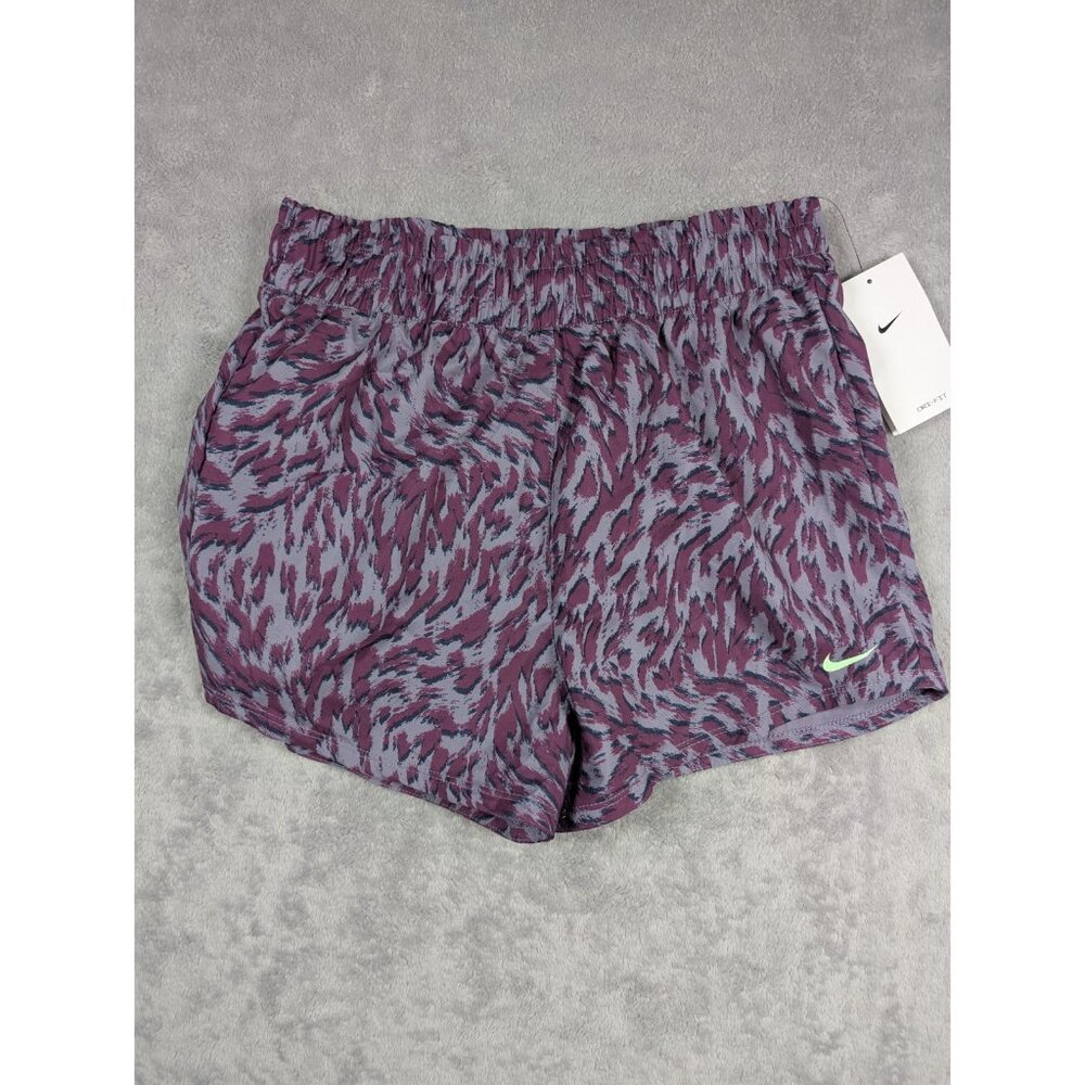 Nike Dri-FIT Youth Girls Shorts Size Large Purple Standard Fit Active Sports